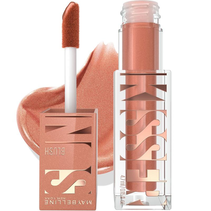 Achieve a Radiant Glow with Sunkisser Multi-Use Liquid Blush and Bronzer - Blendable, Longwear Makeup by Maybelline New York