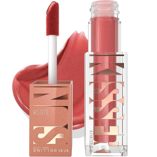 Achieve a Radiant Glow with Sunkisser Multi-Use Liquid Blush and Bronzer - Blendable, Longwear Makeup by Maybelline New York