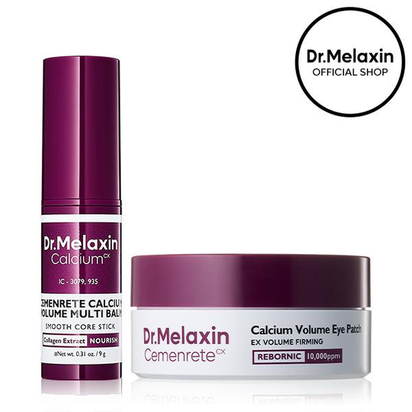 Revitalize Your Skin with Dr.Melaxin Calcium Volume Multi Balm & Eye Patch - 60 Pcs of Korean Beauty Innovation with Collagen for Youthful Elasticity