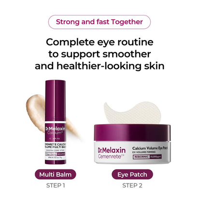 Revitalize Your Skin with Dr.Melaxin Calcium Volume Multi Balm & Eye Patch - 60 Pcs of Korean Beauty Innovation with Collagen for Youthful Elasticity