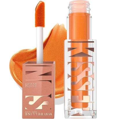 Achieve a Radiant Glow with Sunkisser Multi-Use Liquid Blush and Bronzer - Blendable, Longwear Makeup by Maybelline New York